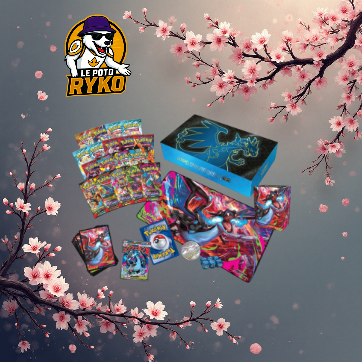 Pokemon - Coffret - 18 boosters - Collection Ultra-Premium - UPC - MEGA DRACAUFEU EX