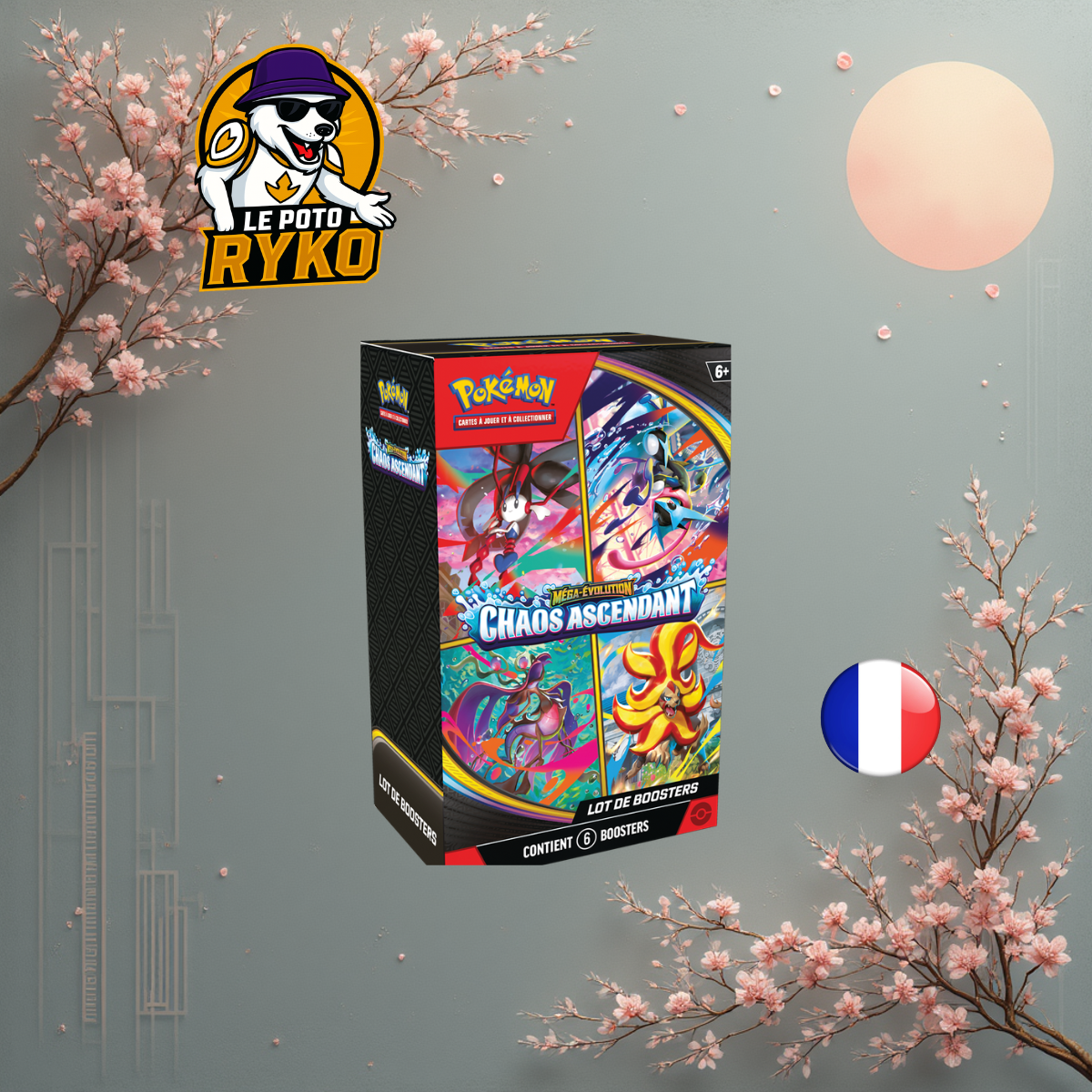 Pokemon - Bundle - 6 boosters - Chaos Ascendant - ME04 - FR
