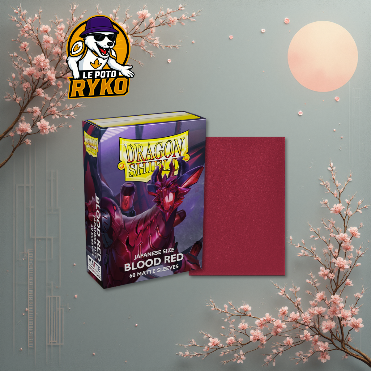 DS - Format Japonais Blood Red - [Matte](60 Pochettes)