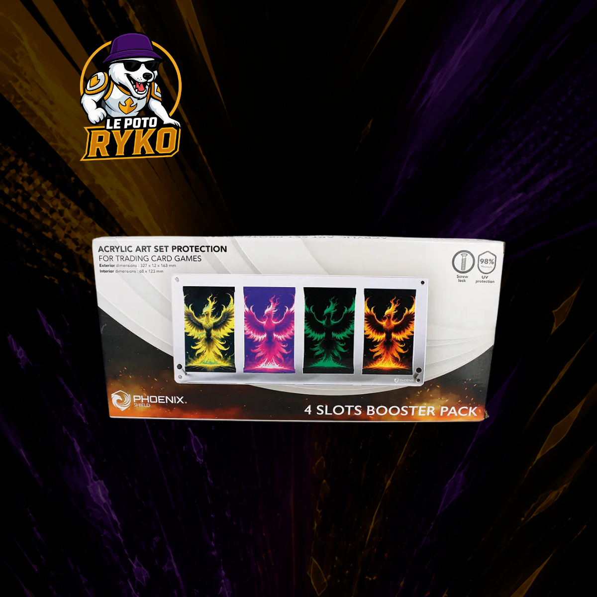 Protection Acrylique Art Set – 4 Slots Booster Pack