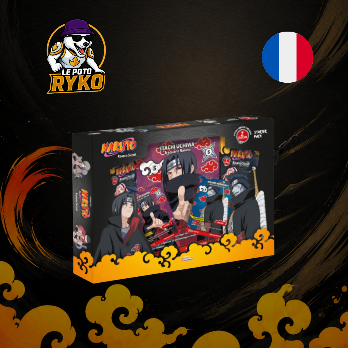 Display - Naruto TCG : Premier set - Coffret - ITACHI - 24 Boosters - FRANCAIS