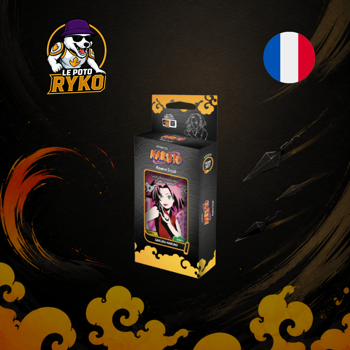 Tripack - Naruto TCG : Premier set - SAKURA - 3 Boosters - FRANCAIS