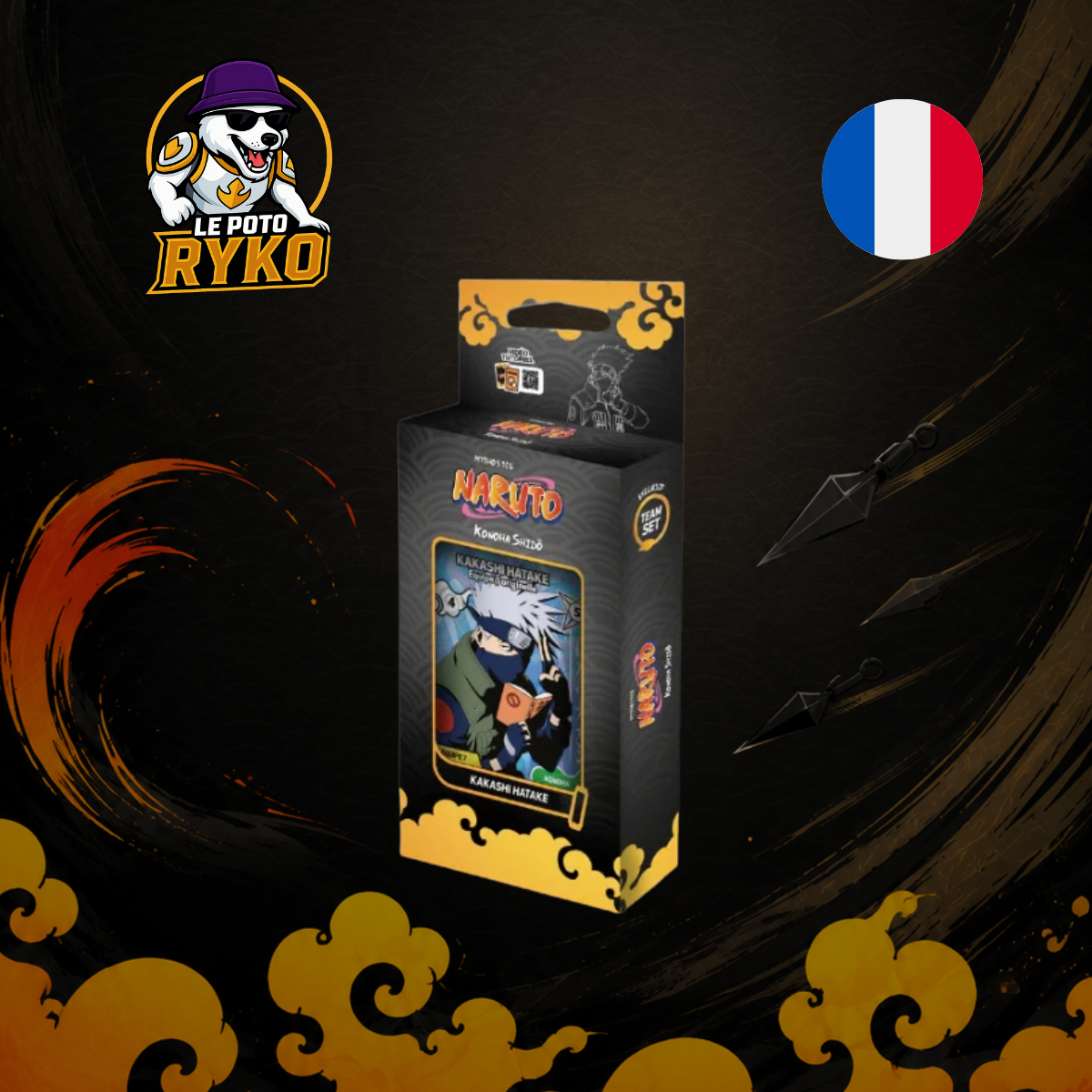 Tripack - Naruto TCG : Premier set - KAKASHI - 3 Boosters - FRANCAIS