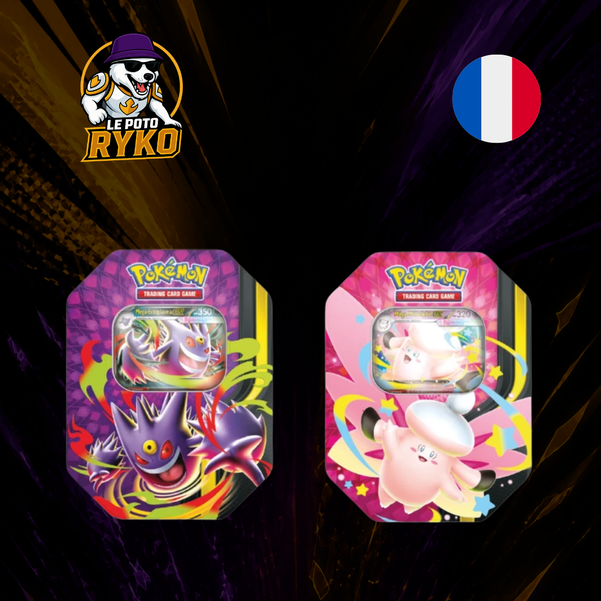 POKEMON – Pokébox – Méga-Ectoplasma-ex & Méga-Mélodelfe-ex – FR