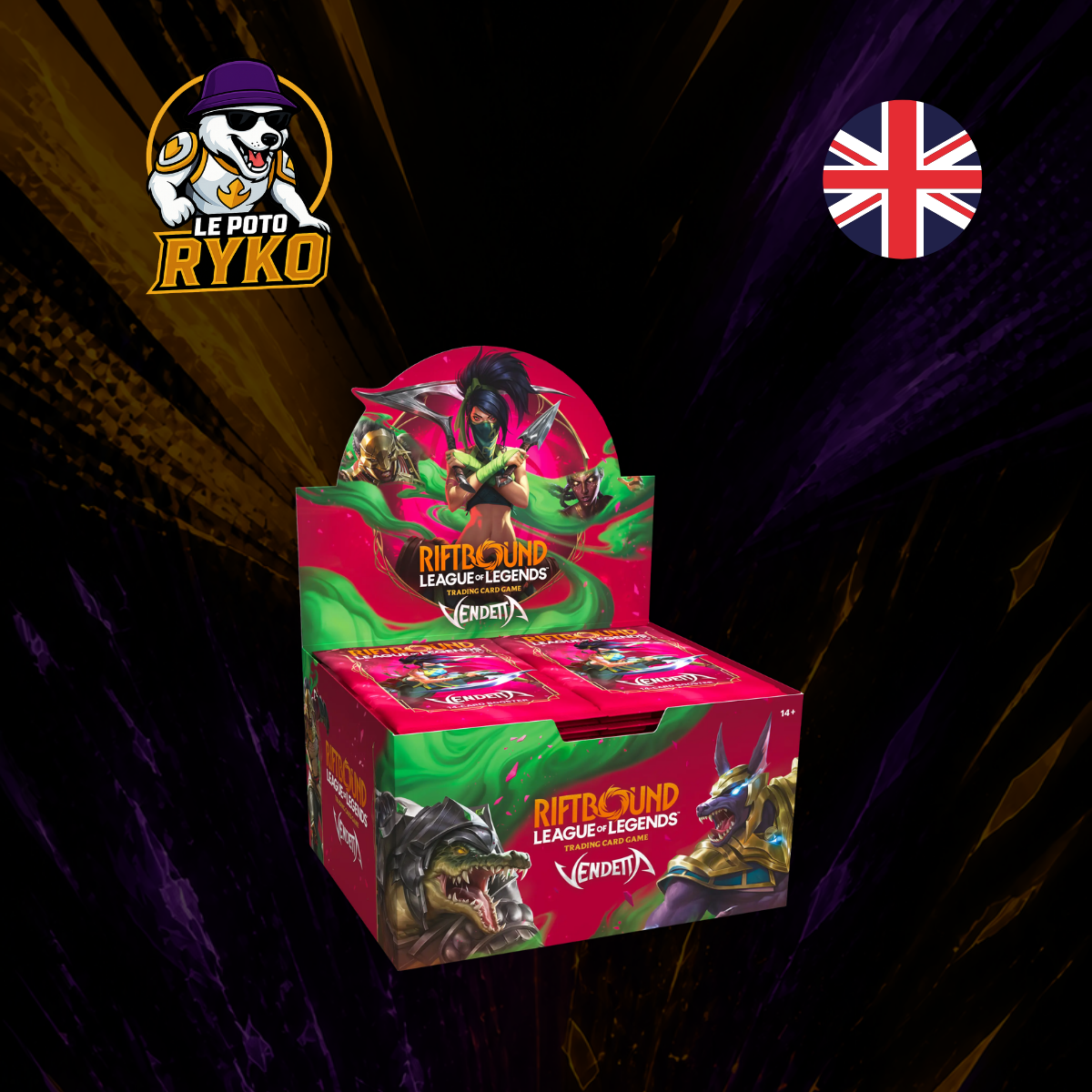League of Legends - Riftbound - Display de 24 Boosters - Vendetta - EN
