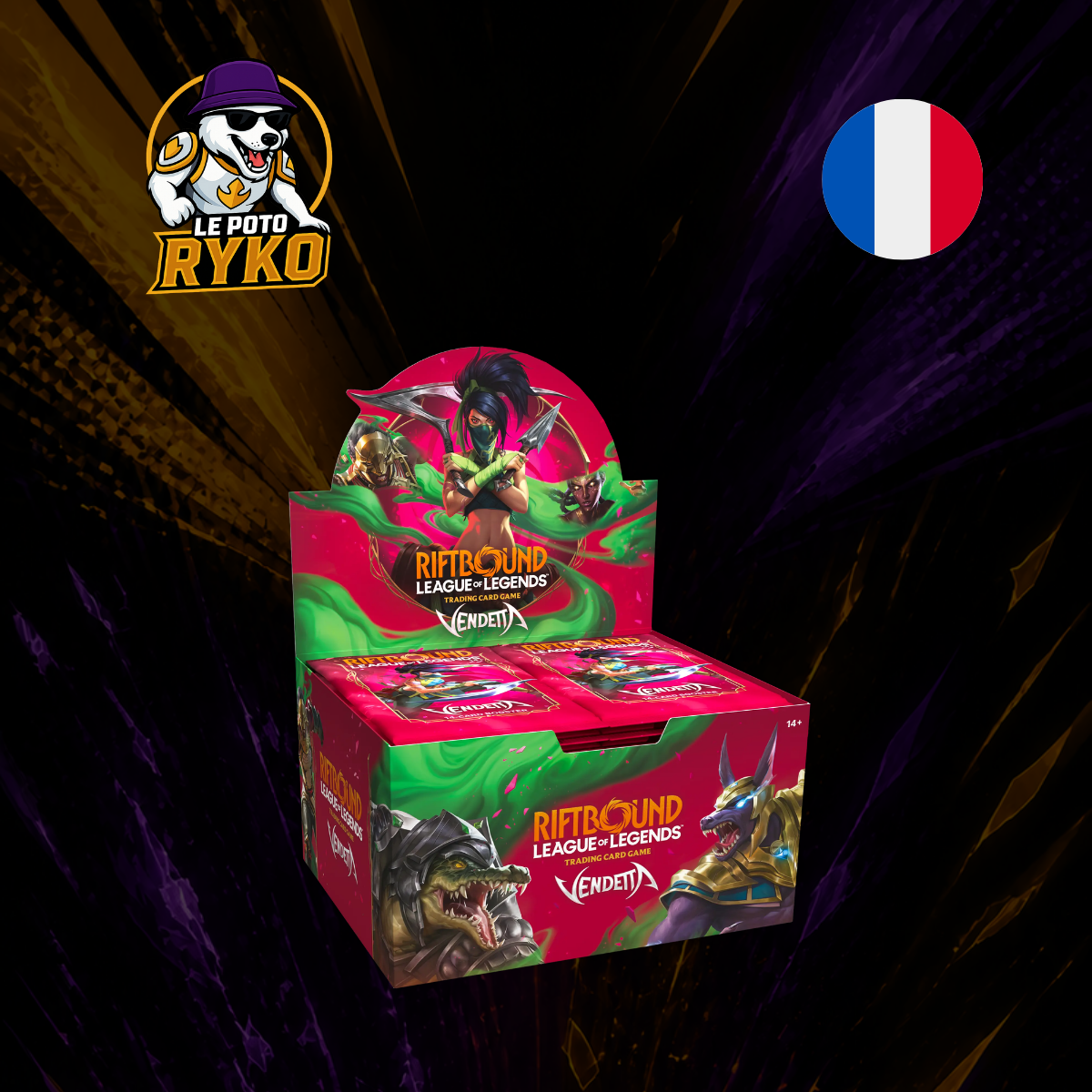 League of Legends - Riftbound - Display de 24 Boosters - Vendetta - Français