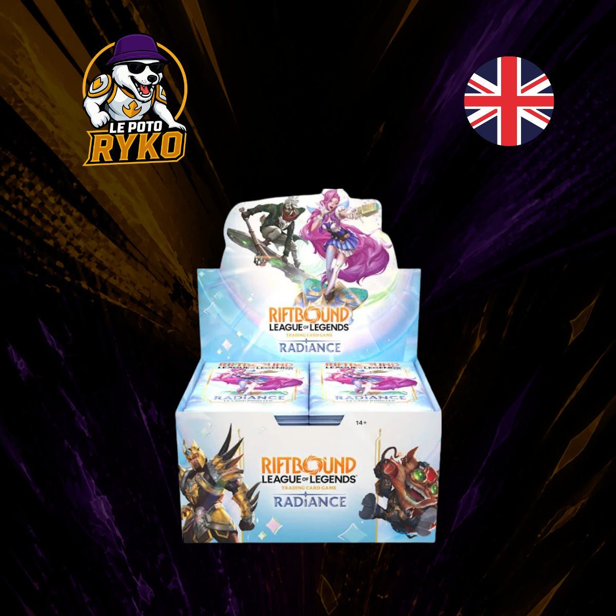 League of Legends - Riftbound - Display de 24 Boosters - Radiance - Anglais