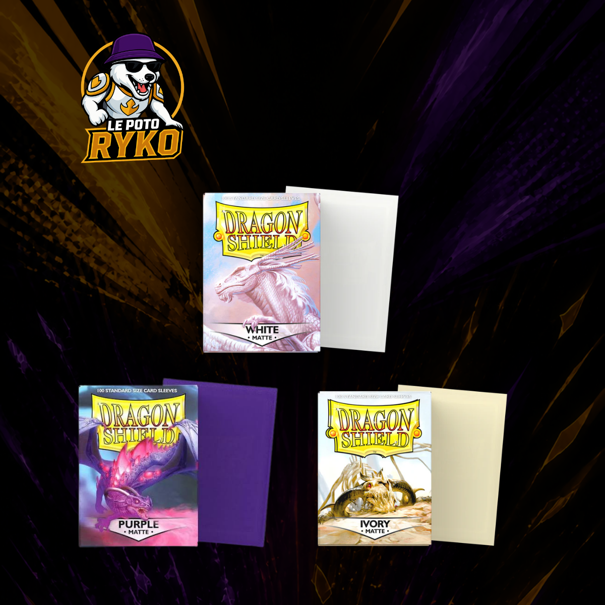 Dragon Shield - Sleeves Format Standard (100 Sleeves) - Choisissez votre couleur !