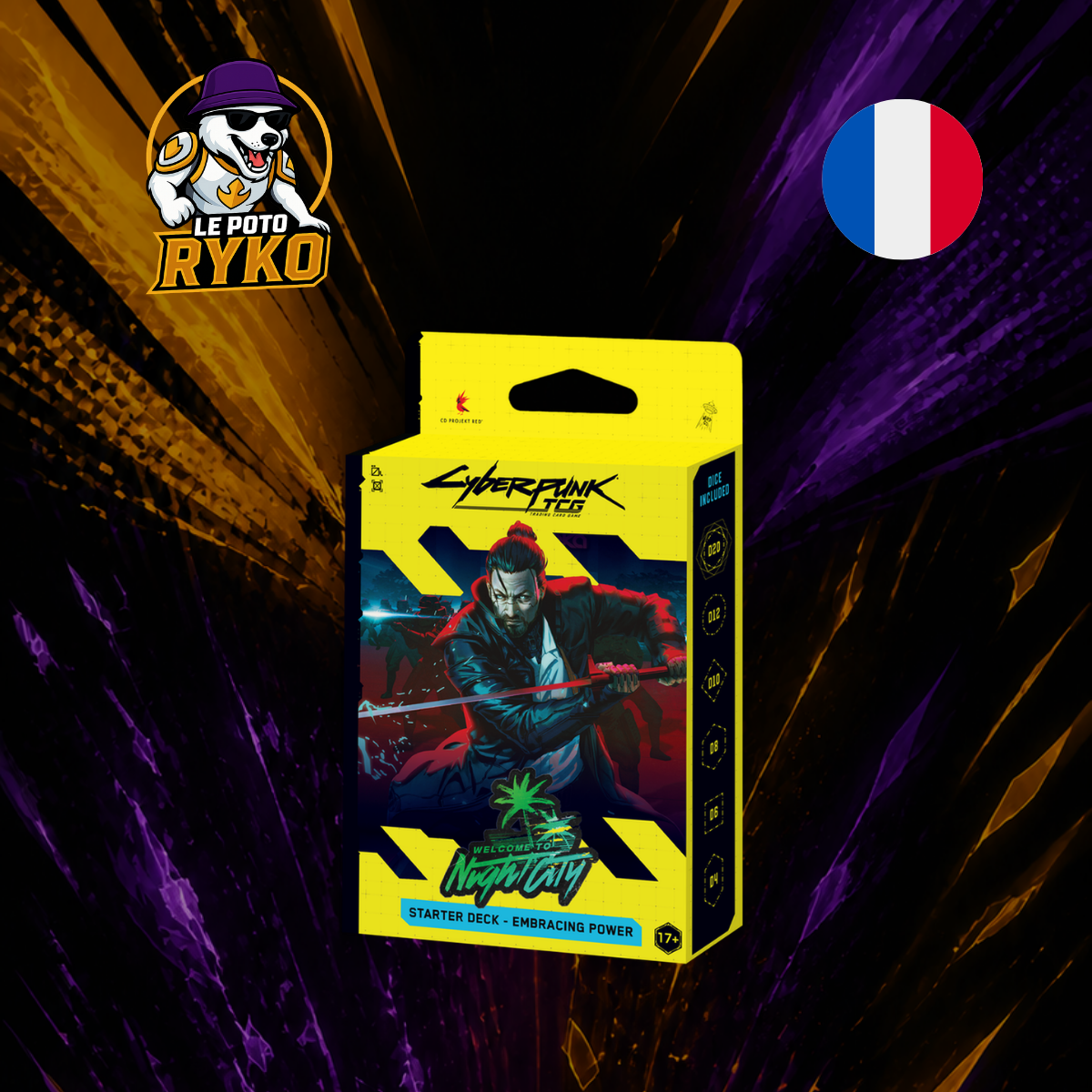 Deck de démarrage - Embracing Power - Cyberpunk TCG - Welcome to Night City - Français