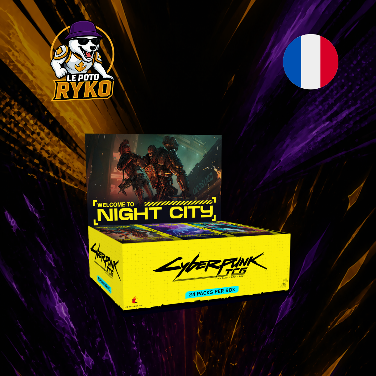 Display - Cyberpunk TCG - Welcome to Night City - 24 boosters - Français