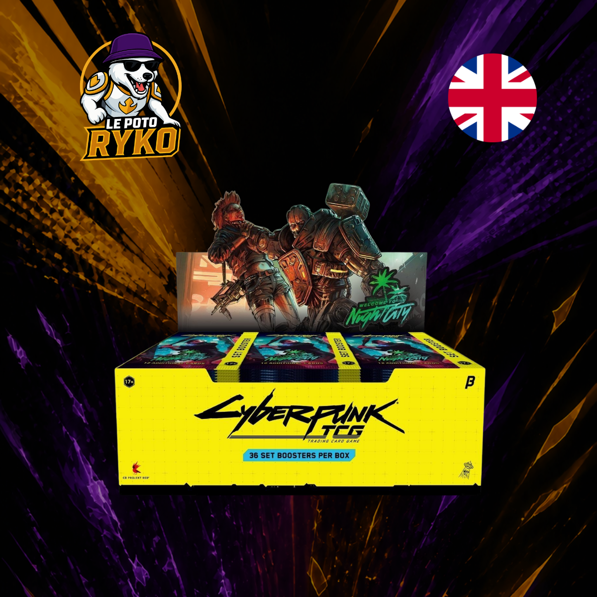 Display Bêta - Cyberpunk TCG - Welcome to Night City - 36 boosters - Anglais