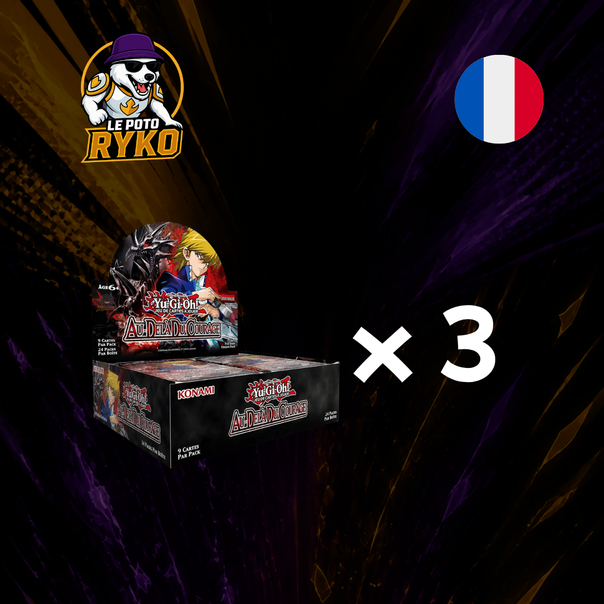 3 Display - BETB - Au Delà du Courage - Yu-Gi-Oh - 24 Booster - Français