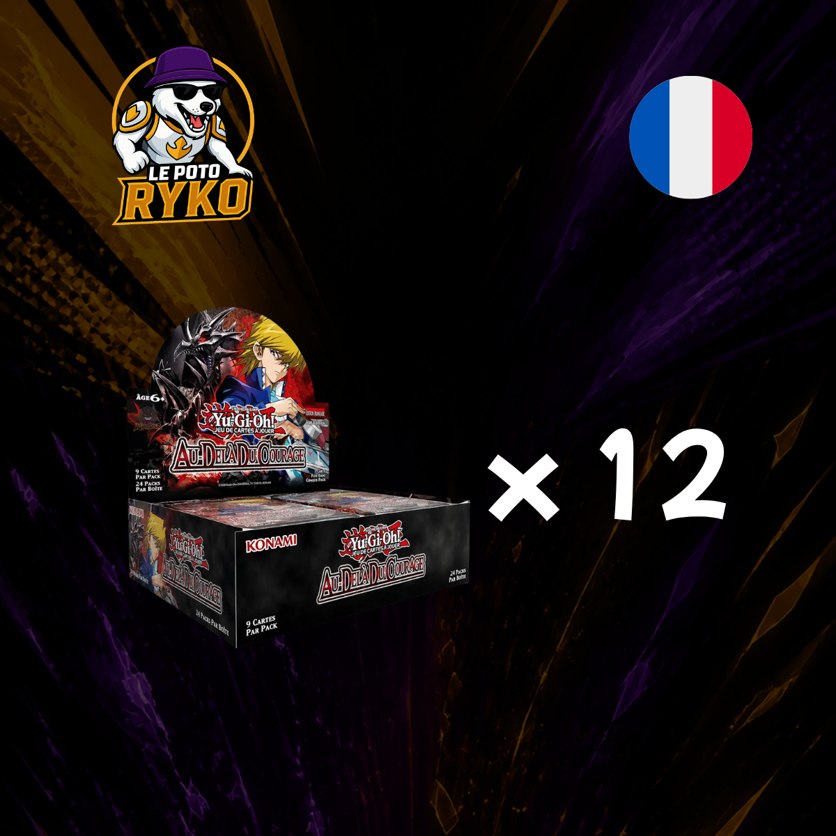 Case de Displays - BETB - Au Delà du Courage - Yu-Gi-Oh - 24 Boosters - Français