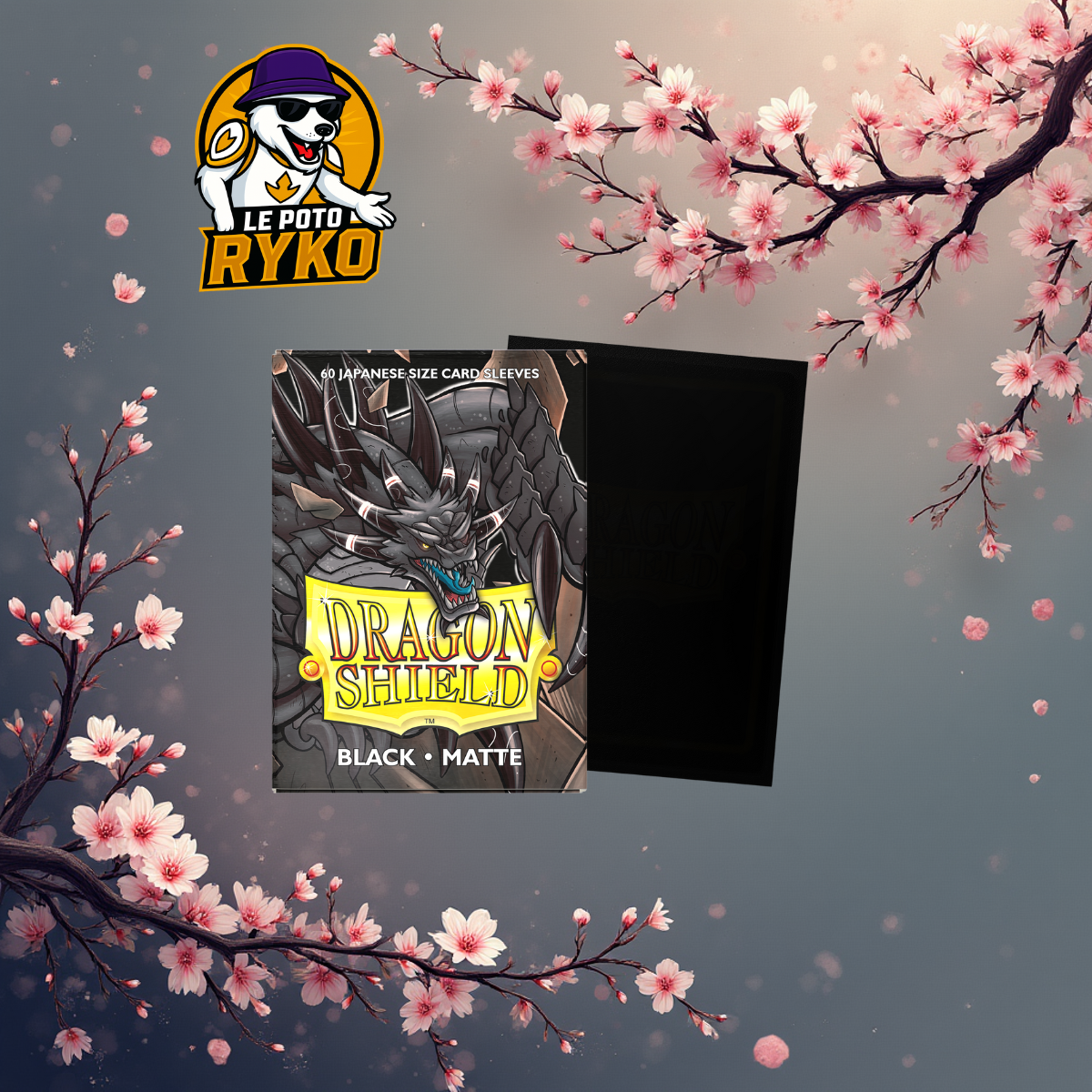 DS - Format Japonais Black - [Matte](60 Pochettes)