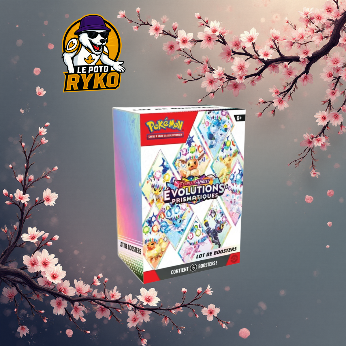 Pokémon - Bundle - Lot de 6 Boosters - EV8.5 - Evolutions prismatiques