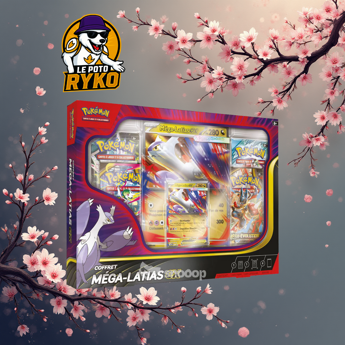 Pokemon - Coffret - 4 boosters - MEGA-LATIAS EX