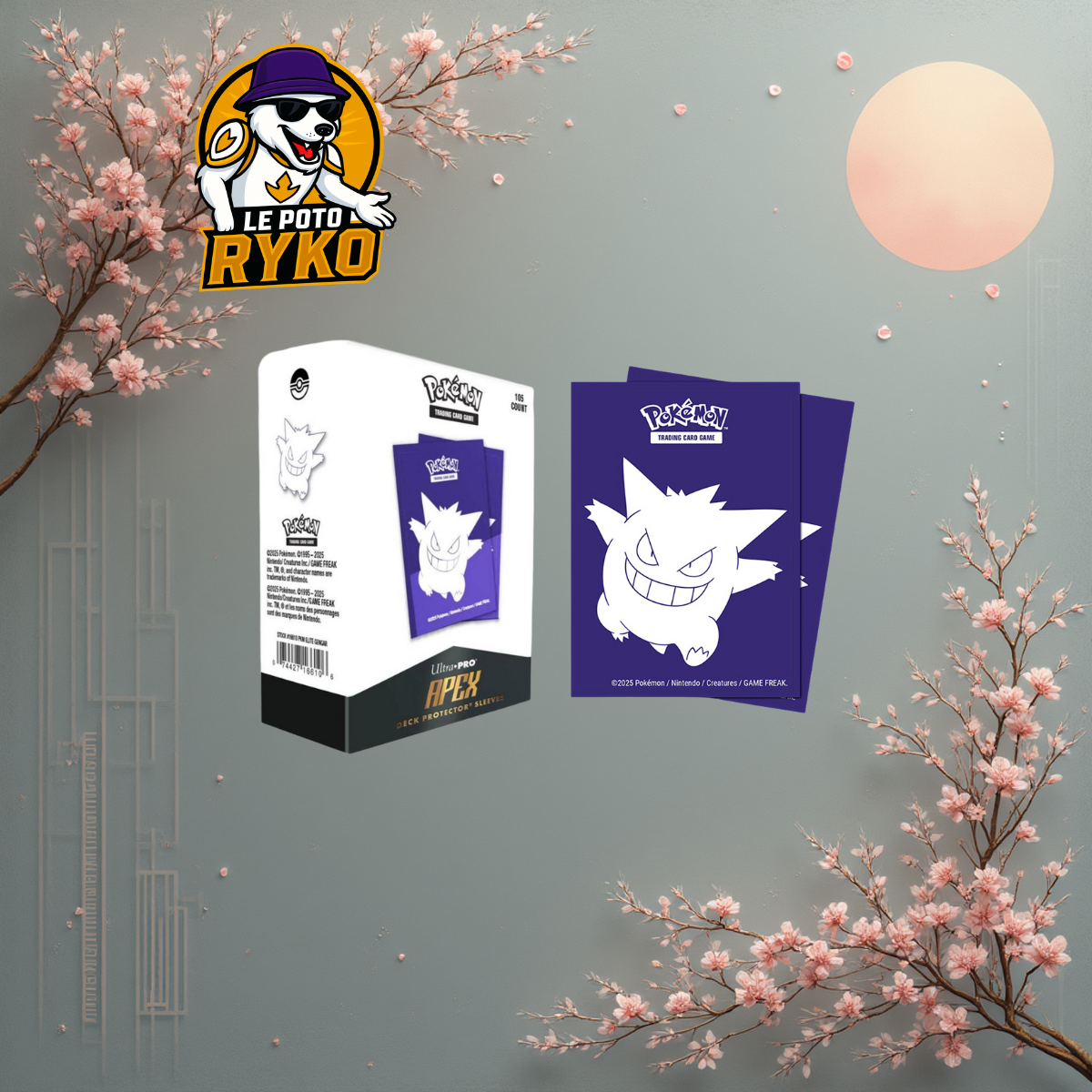 Ultra PRO - 105 Deck Protector - Sleeves - APEX - Pokémon - Ectoplasama/Gengar