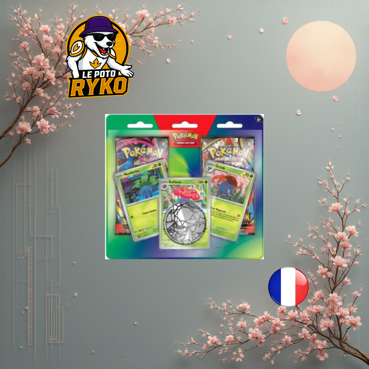 Pokemon - DuoPack - 2 boosters - Mystherbe/Ortide/Rafflésia - FRANCAIS